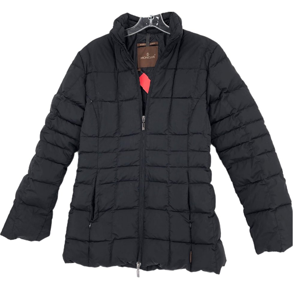 Moncler Black Mid-Length Puffer Jacket | Perfect For Any Season